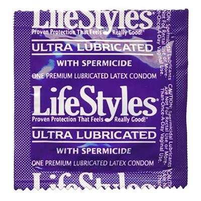 LifeStyles Ultra Lubricated Spermicidal Condoms - 12-Pack