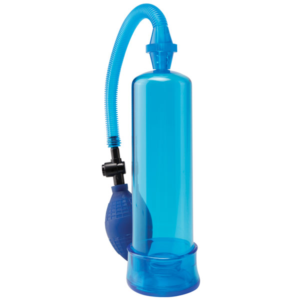 Pump Worx Beginner's Power Penis Pump, Blue, Pipedream Products