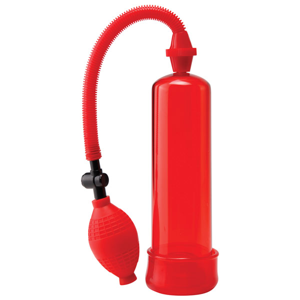 Pump Worx Beginner's Power Penis Pump, Red, Pipedream Products