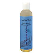 Bath, Body & Massage Oil, Eucalyptus Spruce, 8 oz, Soothing Touch
