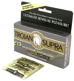 Trojan Supra Non-Latex Condoms - 6 pk