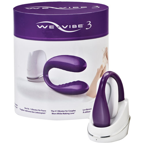 We Vibe 3 Personal Massager, Rechargeable Vibrator for Couples, Purple, We-Vibe